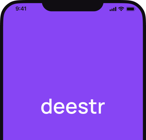 Phone with Deestr app launching